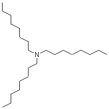 Trioctyl Tertiary Amine of Molecular Structure Diagram