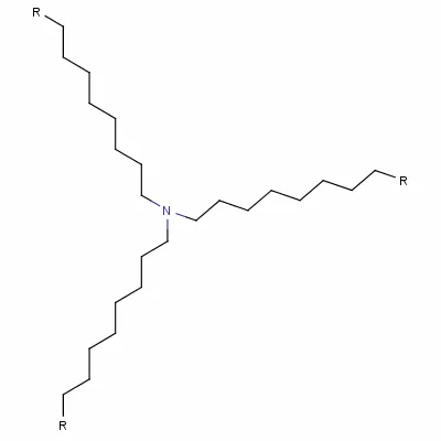 Trioctyl/Decyl Tertiary Amine (N235/7301) of Molecular Structure Diagram